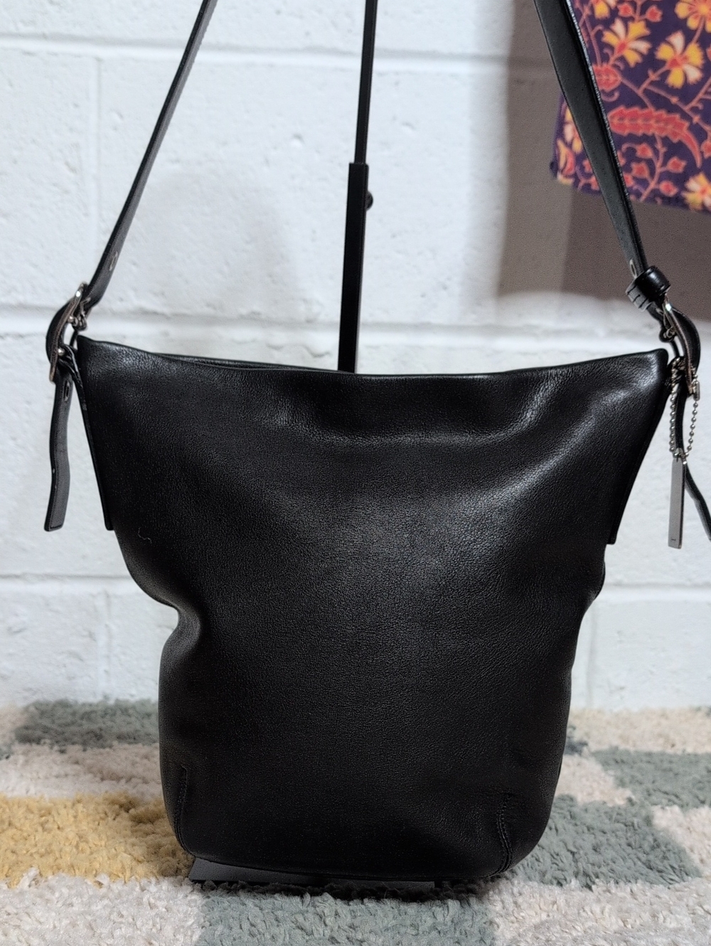 COACH Vintage 2002 Legacy Soho Bucket Bag Black Leather EUC